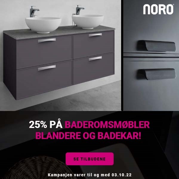 Noro | Baderomsmøbler | blandere | badekar | VVSkupp